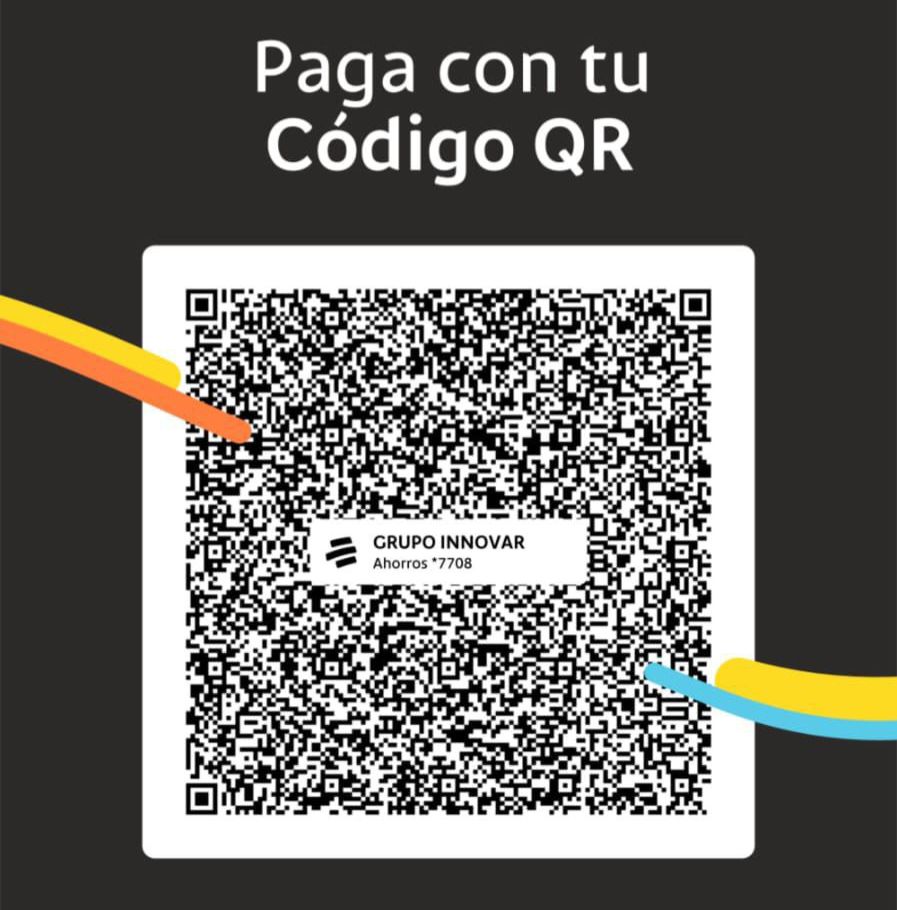 Código QR de pago — Bancolombia, cuenta de ahorros 21300007708, Bachillerato Virtual Innovar SAS